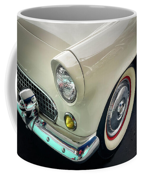 American Coffee Mug featuring the photograph Headlight and White Walls by Bill Chizek