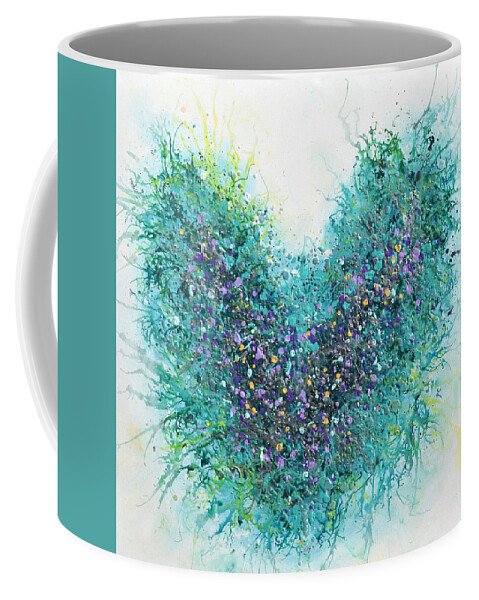 Heart Coffee Mug featuring the painting Heart awakening by Amanda Dagg