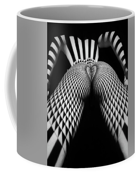  Coffee Mug featuring the digital art Heart Left Behind by Chris Maher