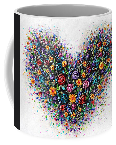 Heart Coffee Mug featuring the painting Heart of Hope by Amanda Dagg
