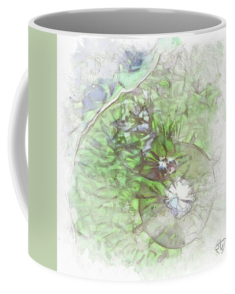 Painting Coffee Mug featuring the digital art Heaven on Earth Series - Untitled VI by Red Ram