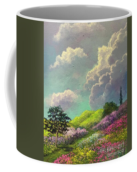 Heavenly Coffee Mug featuring the painting Heavenly by Rand Burns
