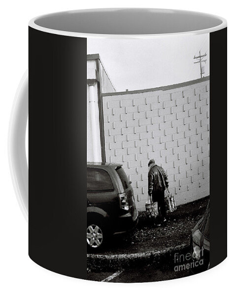 Street Photography Coffee Mug featuring the photograph Heavy Burdens by Chriss Pagani