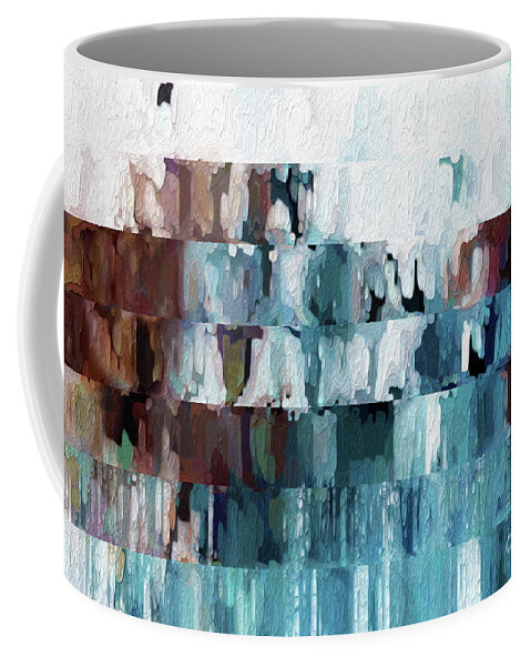 Blue Coffee Mug featuring the painting Hebrews 6 19. Anchor Of Our Soul. by Mark Lawrence