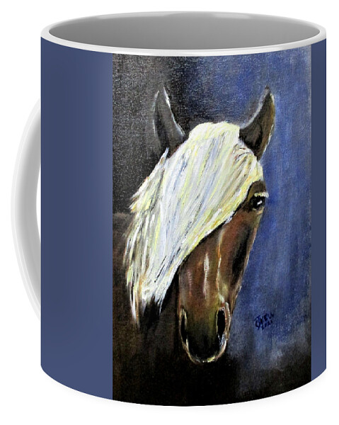 Sexy Coffee Mug featuring the painting Hello Handsome by Clyde J Kell