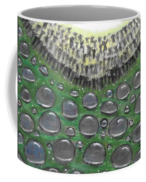 Help Coffee Mug featuring the painting Help by Esoteric Gardens KN