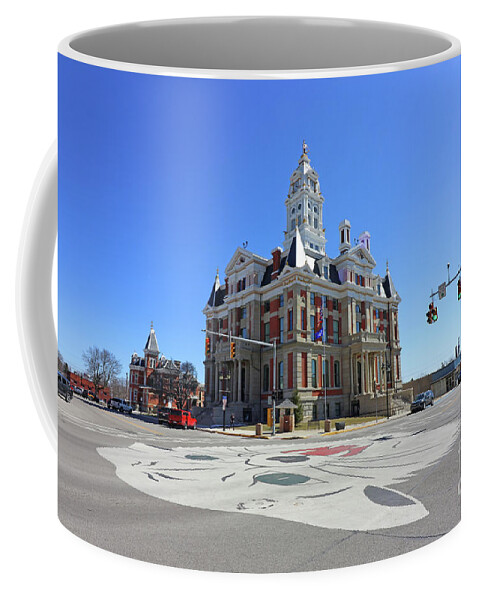 Henry County Courthouse Coffee Mug featuring the photograph Henry County Courthouse Napoleon Ohio 0149 by Jack Schultz