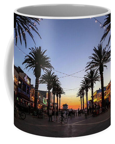 California Coffee Mug featuring the photograph Hermosa Beach by Alberto Zanoni