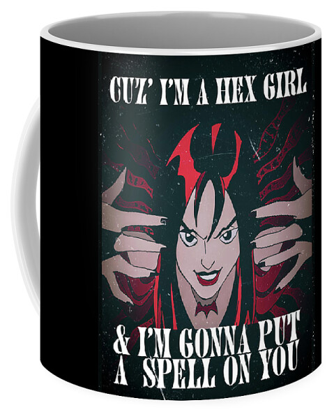 Hex Girls Coffee Mug featuring the digital art Hex Girl by Christina Rick