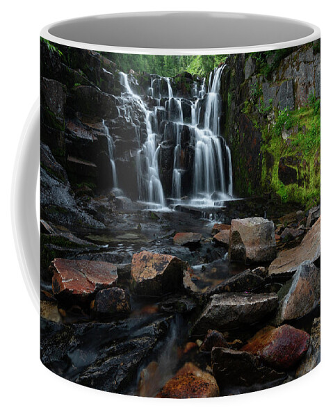 Waterfalls Coffee Mug featuring the photograph Hidden Falls by Larry Marshall