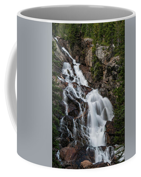 Grand Teton National Park Coffee Mug featuring the photograph Hidden Falls by Melissa Southern