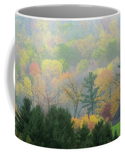 Trees Coffee Mug featuring the photograph Hidden Shed by Trey Foerster