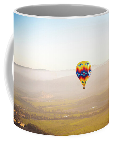 Landscape Coffee Mug featuring the photograph High above Napa Valley by Aileen Savage