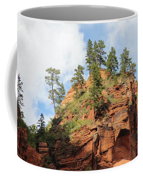 Landscape Coffee Mug featuring the photograph High Above the Canyon by Robert Carter