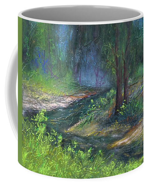 Creek Coffee Mug featuring the pastel High Country Creek by Sandra Lee Scott