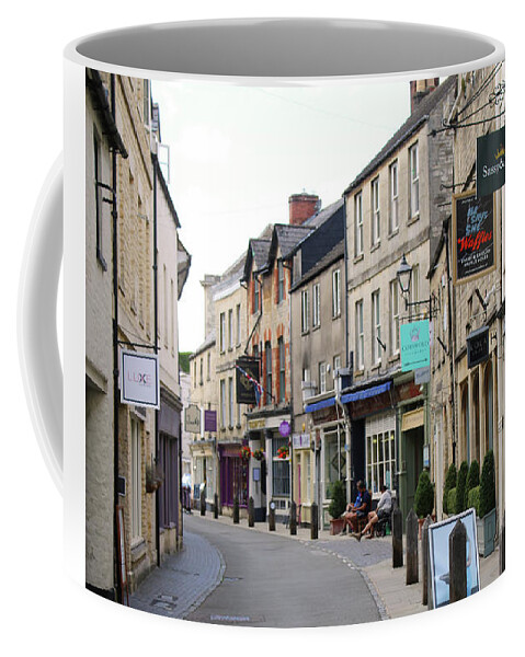 Hidcote Manor Coffee Mug featuring the photograph High Street - Chipping Campden - Cotswolds by Doc Braham