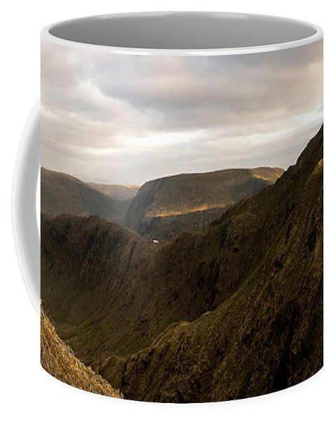 Panorama Coffee Mug featuring the photograph High Street Lake District by Sonny Ryse