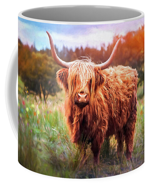 Highland Cow Coffee Mug featuring the photograph Highland Coo by Carol Japp