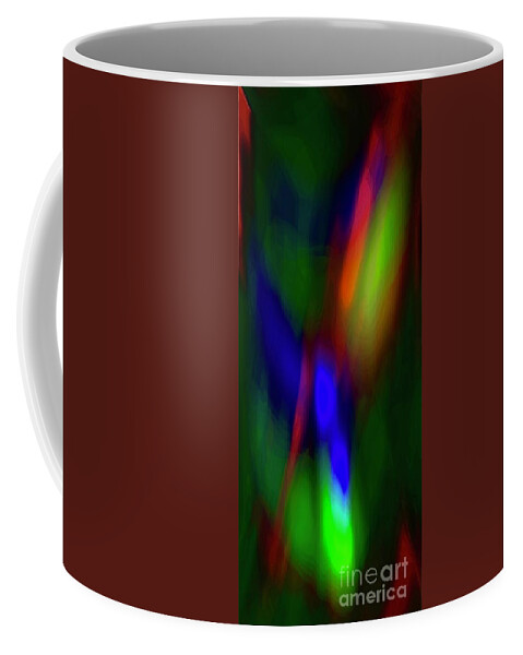 Neon Coffee Mug featuring the digital art Highlighted by Glenn Hernandez