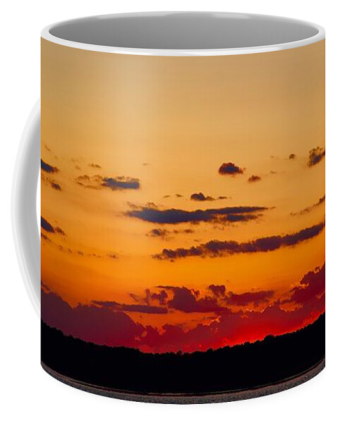 Colorful Coffee Mug featuring the photograph Hilton Head Sunset Over Skull Creek by Dennis Schmidt