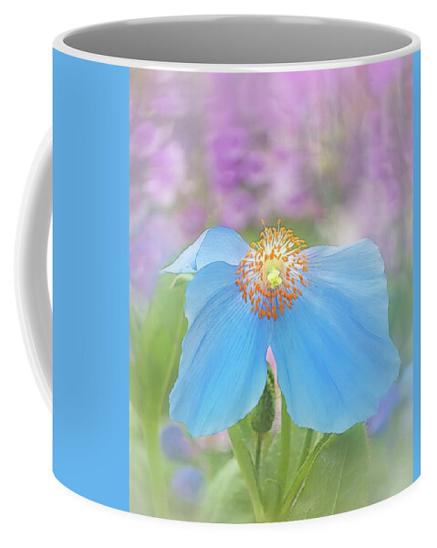 Poppy Coffee Mug featuring the photograph Himalayan Blue Poppy - In The Garden by Sylvia Goldkranz