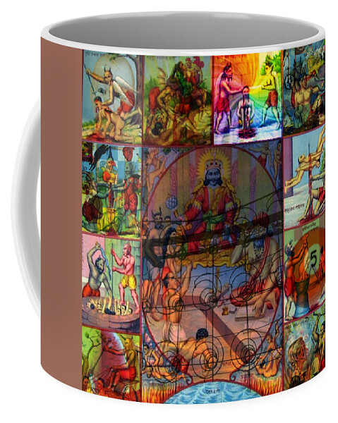 Death Coffee Mug featuring the photograph Hindu Hell Revisted by Perry Hoffman