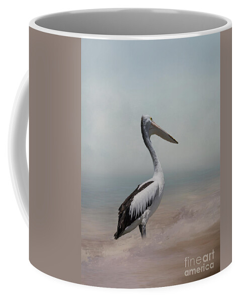 Pelican Coffee Mug featuring the photograph His Majesty by Elaine Teague