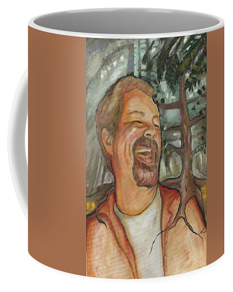 Portraits Coffee Mug featuring the painting His Roots Go Deep by Catharine Gallagher