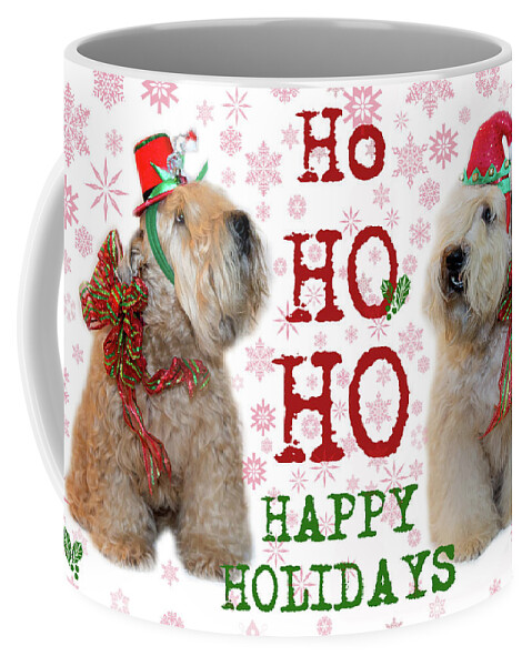 Wheaten Terrier Coffee Mug featuring the photograph Ho Ho Ho by Rebecca Cozart