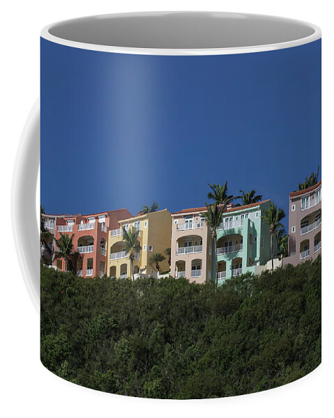 Homes Coffee Mug featuring the photograph Homes on the Hill by Roberta Byram