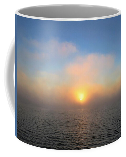 Sunrise Coffee Mug featuring the photograph Honey Clouds Sunrise by Ed Williams