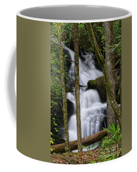 Honey Cove Falls Coffee Mug featuring the photograph Honey Cove Falls 4 by Phil Perkins