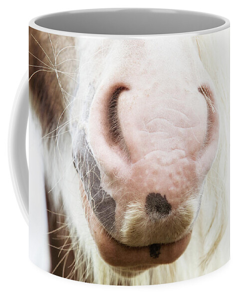 Horse Coffee Mug featuring the photograph Honeysuckle - Horse Art by Lisa Saint