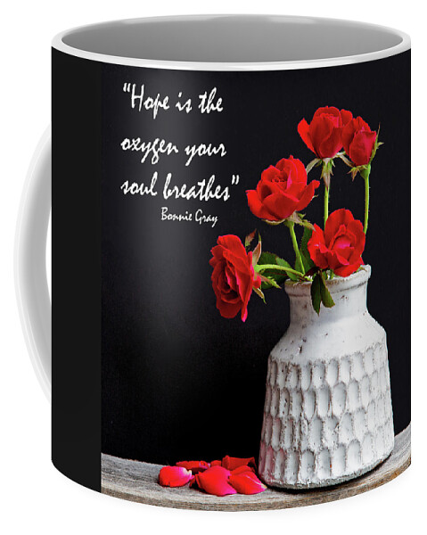 Roses Coffee Mug featuring the photograph Hope by Gina Fitzhugh