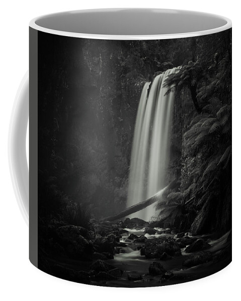 Monochrome Coffee Mug featuring the photograph Hopetoun Falls by Grant Galbraith