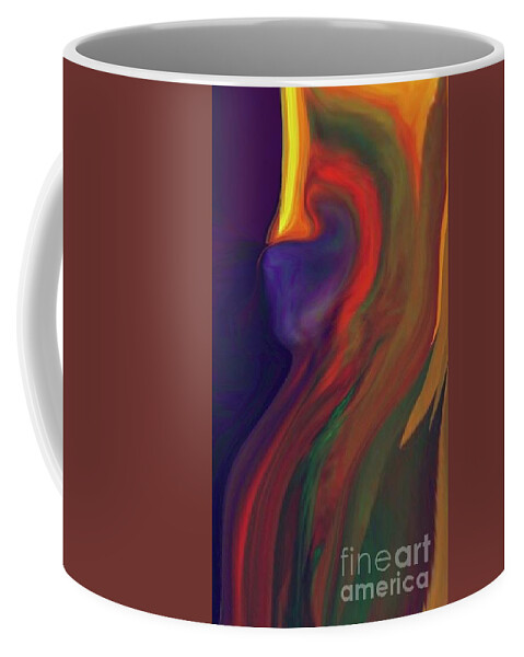  Coffee Mug featuring the digital art Horseman by Glenn Hernandez