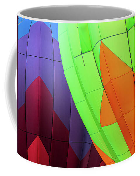 New Jersey Coffee Mug featuring the photograph Hot Air Balloons Up Close by Kristia Adams