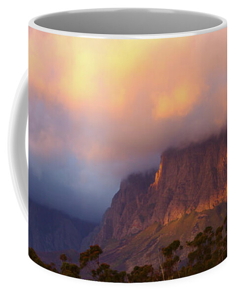 Sunrise Coffee Mug featuring the photograph Hottentots Holland Mountain Sunrise by Jeremy Hayden