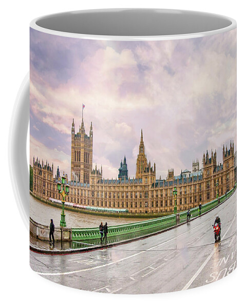 House Of Parliament Coffee Mug featuring the digital art House of Parliament London by SnapHappy Photos