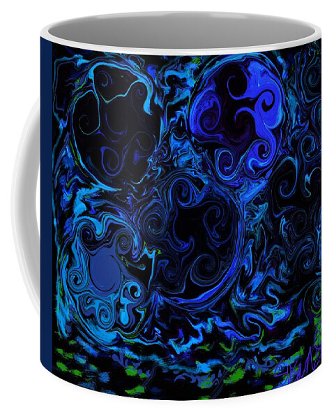 Swirl Coffee Mug featuring the digital art How Deep is Your Love by Susan Fielder