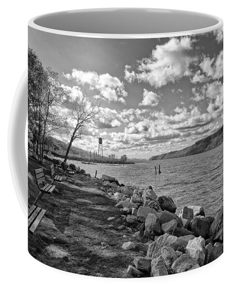 River Coffee Mug featuring the photograph Hudson River New York City View by Russ Considine
