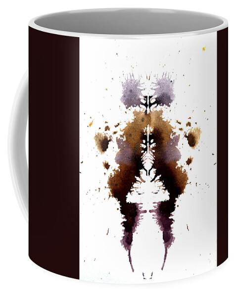 Abstract Coffee Mug featuring the painting Human and Higher Self by Stephenie Zagorski