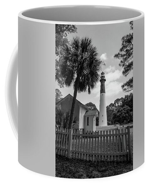 Lighthouse Coffee Mug featuring the photograph Hunting Island Lighthouse 2 by Cindy Robinson