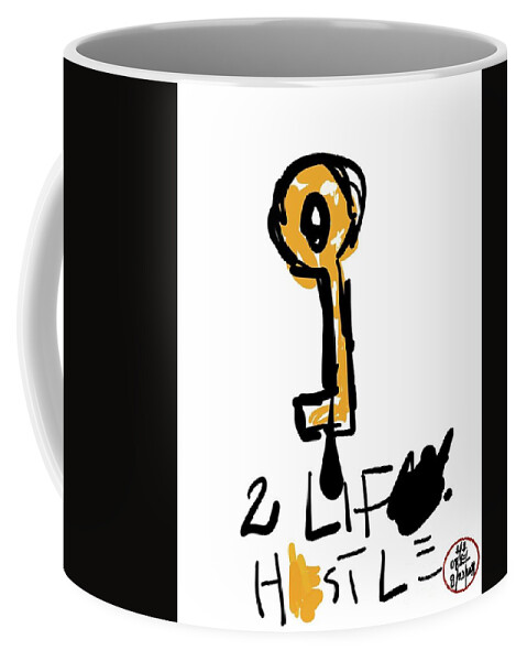  Coffee Mug featuring the painting Hustle is Key by Oriel Ceballos