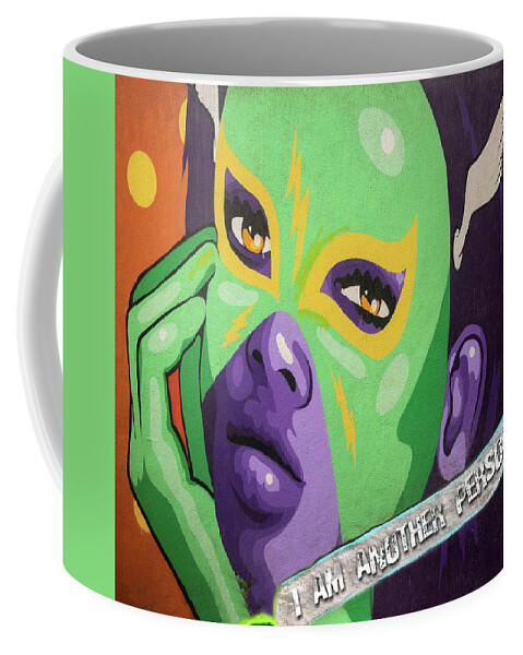 Face Coffee Mug featuring the photograph I am another person by Micah Offman