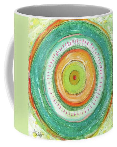 Courageous Coffee Mug featuring the painting I Am Courageous by Tanielle Childers