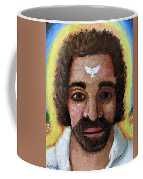 Figure Coffee Mug featuring the painting I Am by Gregory Dorosh