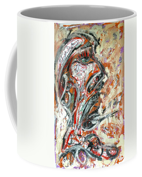 Abstract Coffee Mug featuring the painting I copied Francis Bacon by Gustavo Ramirez