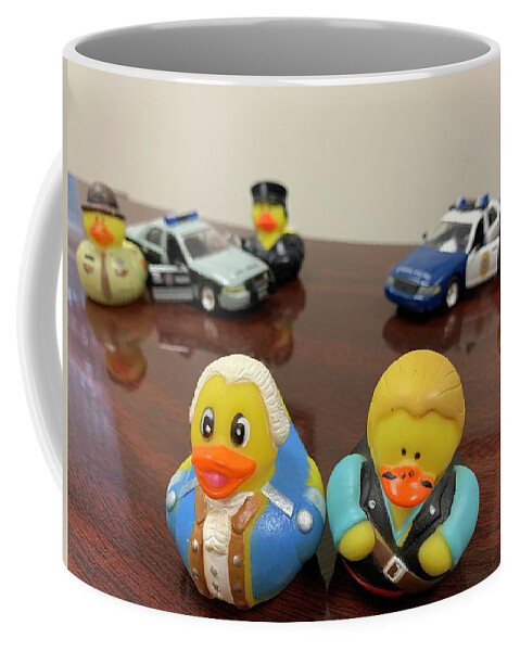 Duck Coffee Mug featuring the photograph I Don't Give a Quack by Lee Darnell