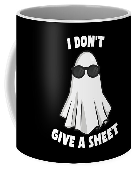 Halloween Coffee Mug featuring the digital art I Dont Give a Sheet Funny Halloween by Flippin Sweet Gear